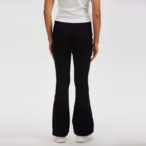 Pantalón Mujer Wide Leg Negro-2