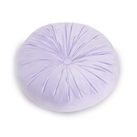 Cojín Unisex Velvet Redondo Lila Fashion's Park-0