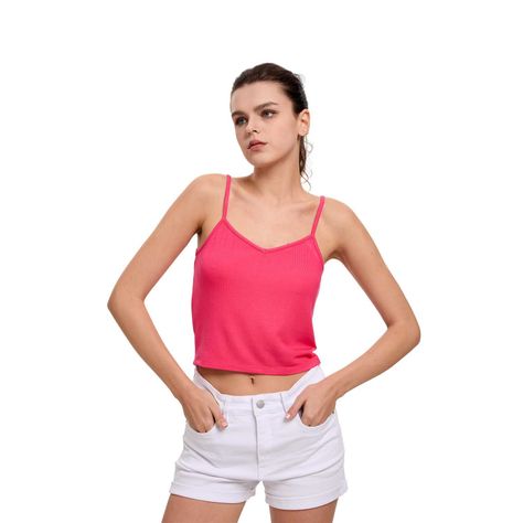 Polera Mujer Pabilo Crop Magenta Fashion's Park-0