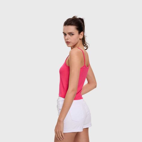 Polera Mujer Pabilo Crop Magenta Fashion's Park-2