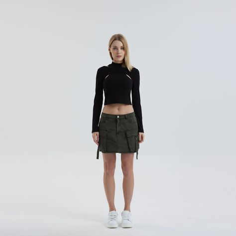 Polera Mujer Aberturas Negro-3