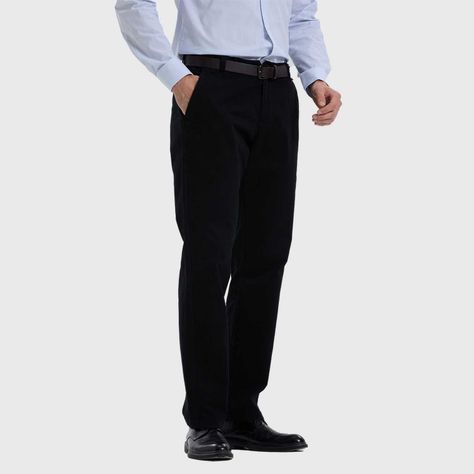 Pantalón Hombre Modelo Chino Cinturón Negro Fashion´s Park-1