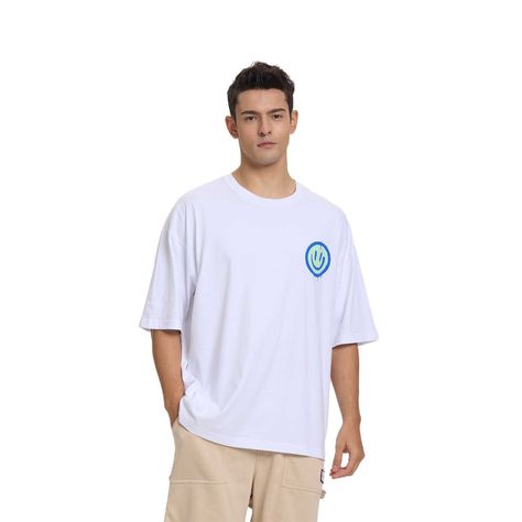 Polera Hombre Print Smile Blanco Fashion's Park-0