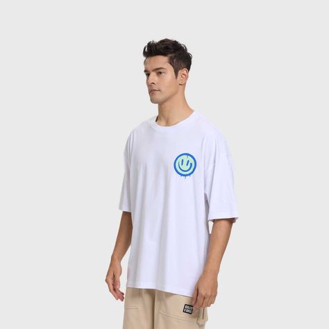 Polera Hombre Print Smile Blanco Fashion's Park-1