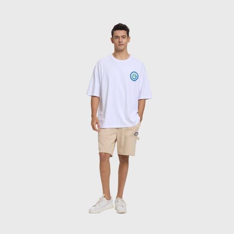 Polera Hombre Print Smile Blanco Fashion's Park-3