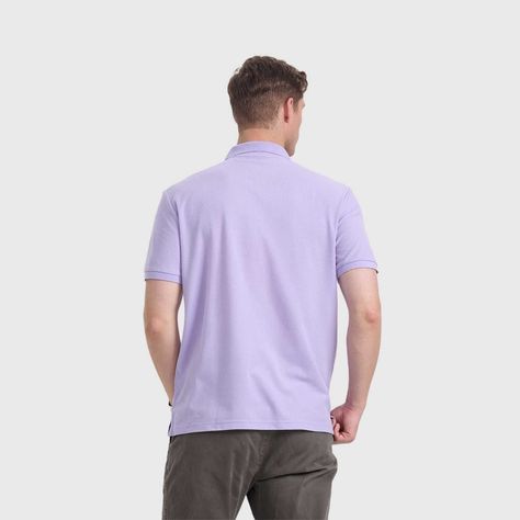Polera Hombre Pique Básica Lisa Lila Fashion's Park-2