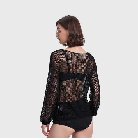 Polera Mujer Bote Calada Negro Fashion's Park-2