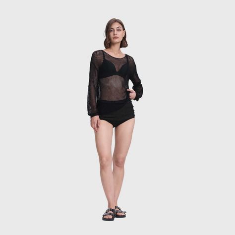 Polera Mujer Bote Calada Negro Fashion's Park-3