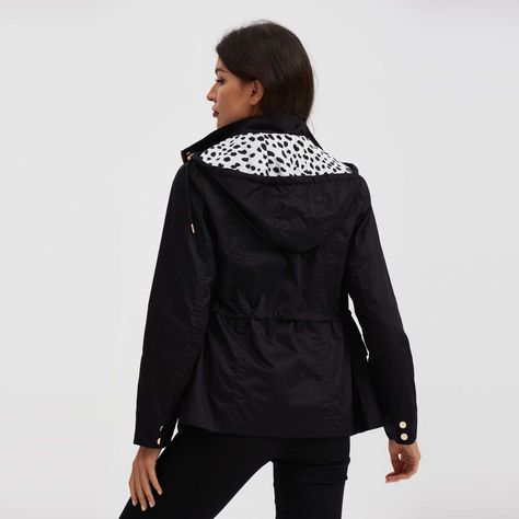 Chaqueta Mujer Gabardina Negro-2