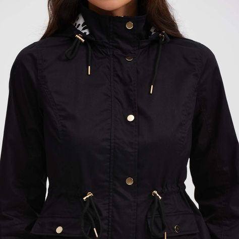 Chaqueta Mujer Gabardina Negro-3