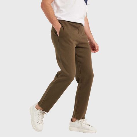 Pantalón Buzo Hombre Básico Verde Militar-1