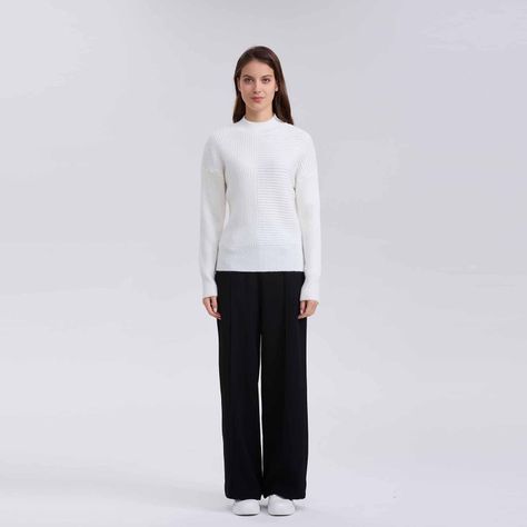 Sweater Mujer Chenille Crudo-3