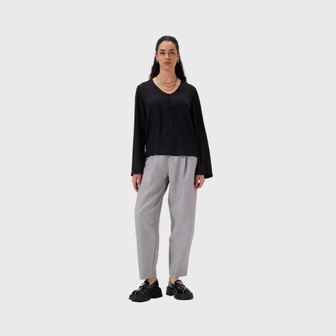 Blusa Mujer Manga Flare Pata Falsa Negro Fashion's Park-3