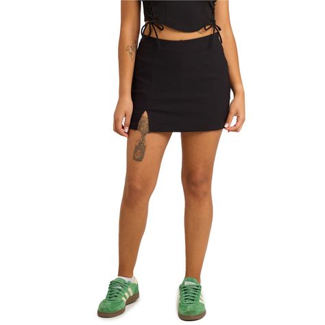 Falda Mujer Short Negro Fashions Park-0