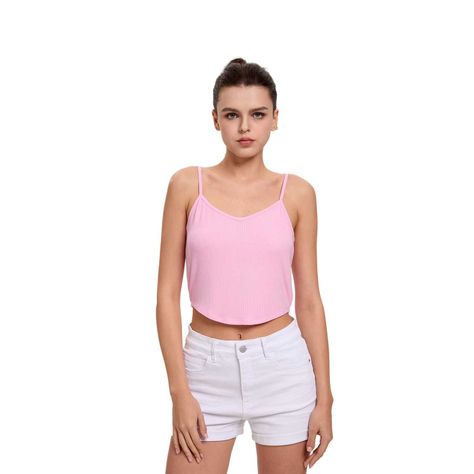 Polera Mujer Pabilo Crop Rosado Fashion's Park-0