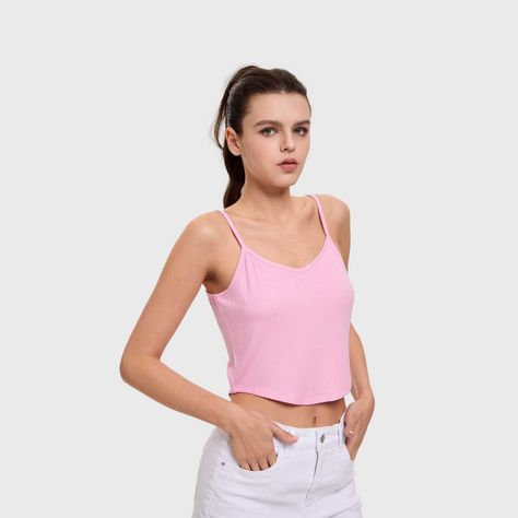 Polera Mujer Pabilo Crop Rosado Fashion's Park-1