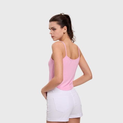 Polera Mujer Pabilo Crop Rosado Fashion's Park-2