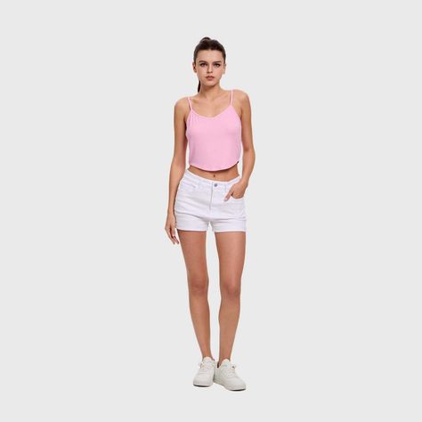 Polera Mujer Pabilo Crop Rosado Fashion's Park-3