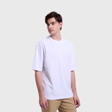 Polera Hombre Loose Fit Blanco Fashion's Park-1