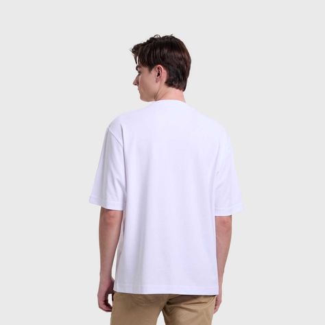Polera Hombre Loose Fit Blanco Fashion's Park-2