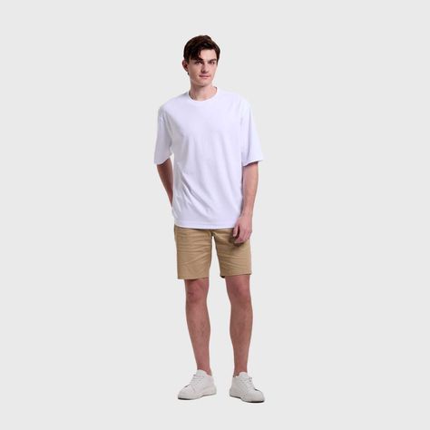 Polera Hombre Loose Fit Blanco Fashion's Park-3