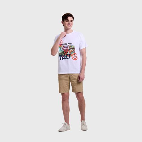 Polera Hombre Graffiti Blanco Fashion's Park-3