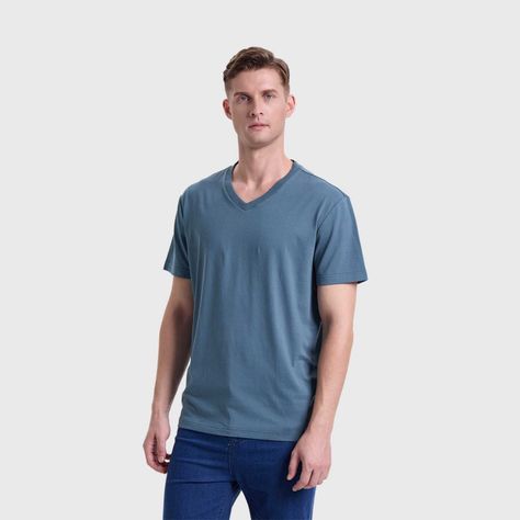 Polera Hombre Básica Verde Petroleo Ii Fashions Park-1