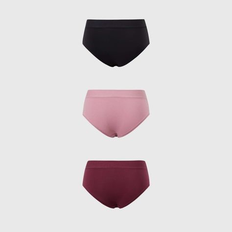 Calzón Mujer Tripack Bikini Algodón Negro Ii Fsp Fsp-1