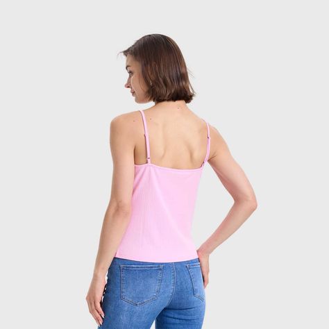 Polera Mujer Pábilo Rib Botones Rosado Fashions Park-2
