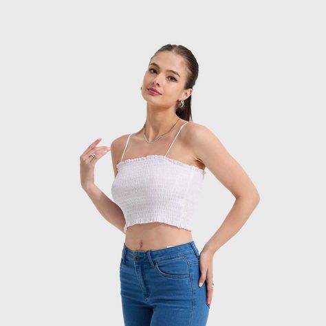 Polera Mujer Panal Pabilo Blanco Fashion's Park-1