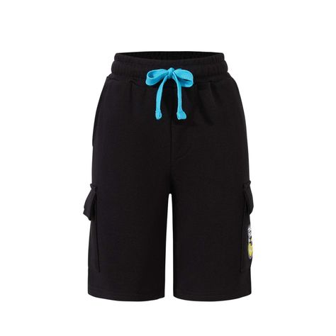 Bermuda Niño Parches Negro Fashion's Park-0