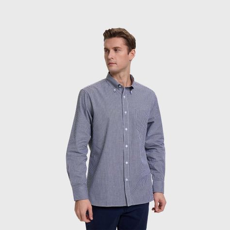 Camisa Hombre Cuadros Premium Negro Fashion's Park-1