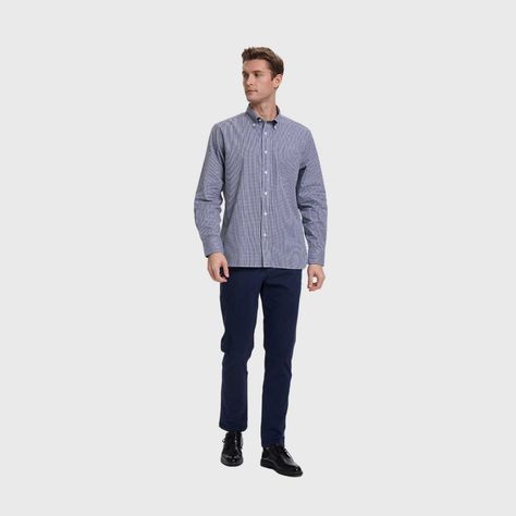 Camisa Hombre Cuadros Premium Negro Fashion's Park-3