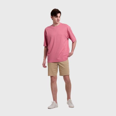 Polera Hombre Loose Fit Palo Rosa Fashion's Park-3