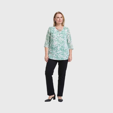 Blusa Mujer Cuello V Rapport Verde Fashion's Park-3