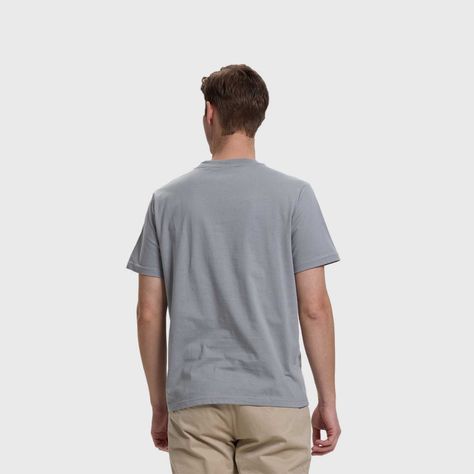 Polera Hombre Básica Con Bolsillo Gris Fashion's Park-2