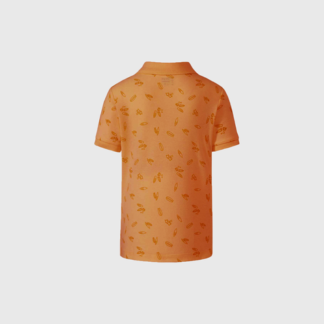 Polera Niño Piqué Full Print Naranjo Fashion's Park-1