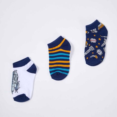 Calceta Tripack Rapport Liso Naranjo Niño-0