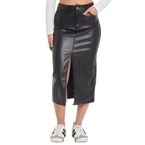 Falda Mujer Midi Negro Fashion´s Park-0