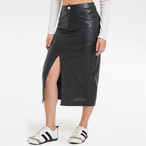 Falda Mujer Midi Negro Fashion´s Park-1
