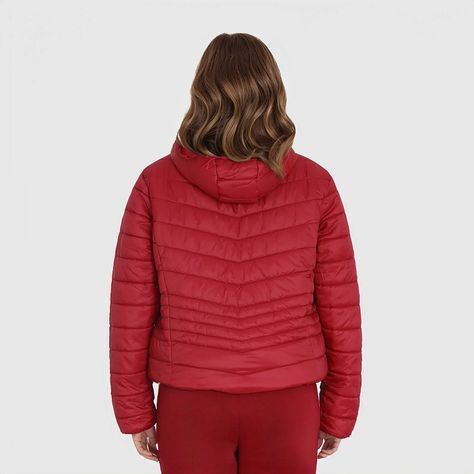 Parka Mujer Con Chiporro Guinda Oscuro-1