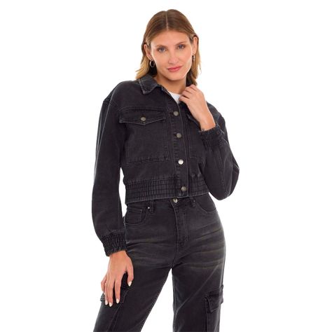 Chaqueta Mujer Cargo Negro Fashion's Park-0