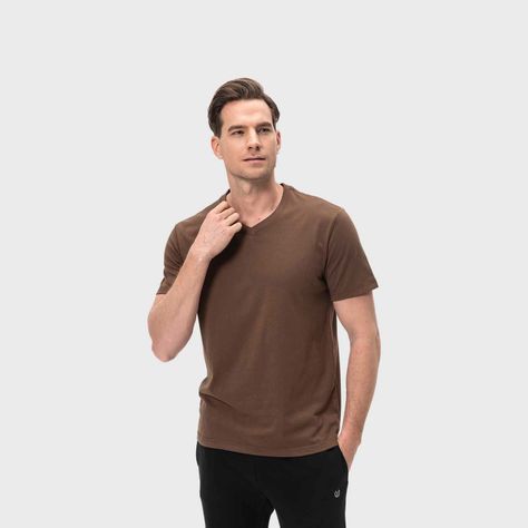Polera Hombre Casual Básica Chocolate Fashion's Park-1