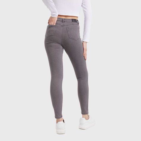 Jeans Mujer Super Skinny Emilia Gris Fashion´s Park-2