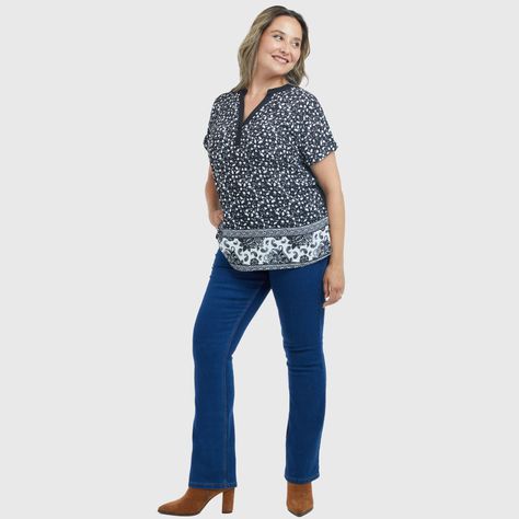 Polera Print Delantero Negro Mujer-3