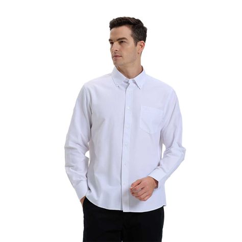 Camisa Hombre Oxford Blanco-0
