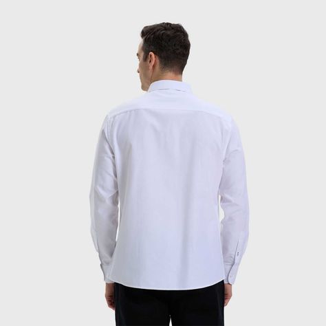 Camisa Hombre Oxford Blanco-2