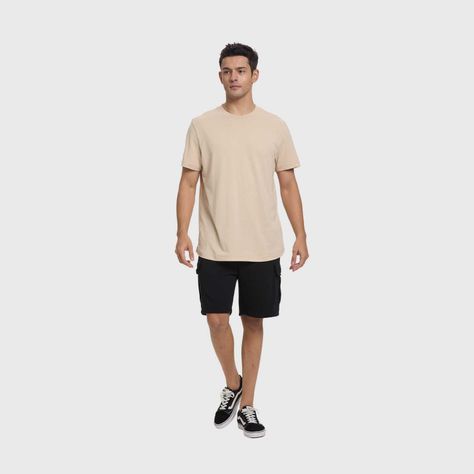 Polera Hombre Long Fit Básica Beige Fsp Fashion's Park-3