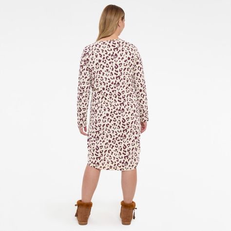 Pijama Mujer Camisa De Dormir Beige-1