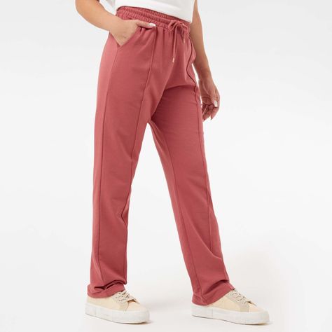 Pantalón Buzo Franela Mujer Casual-1